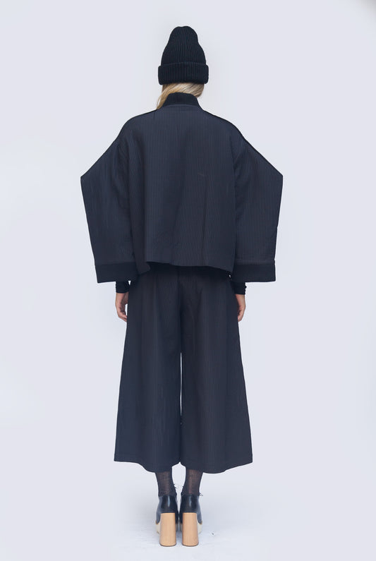 SHOP THE LOOK bomber organetto + cropped flare pants