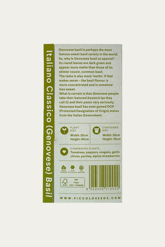 Semi - Basilico Genovese DOP/Italiano Classico