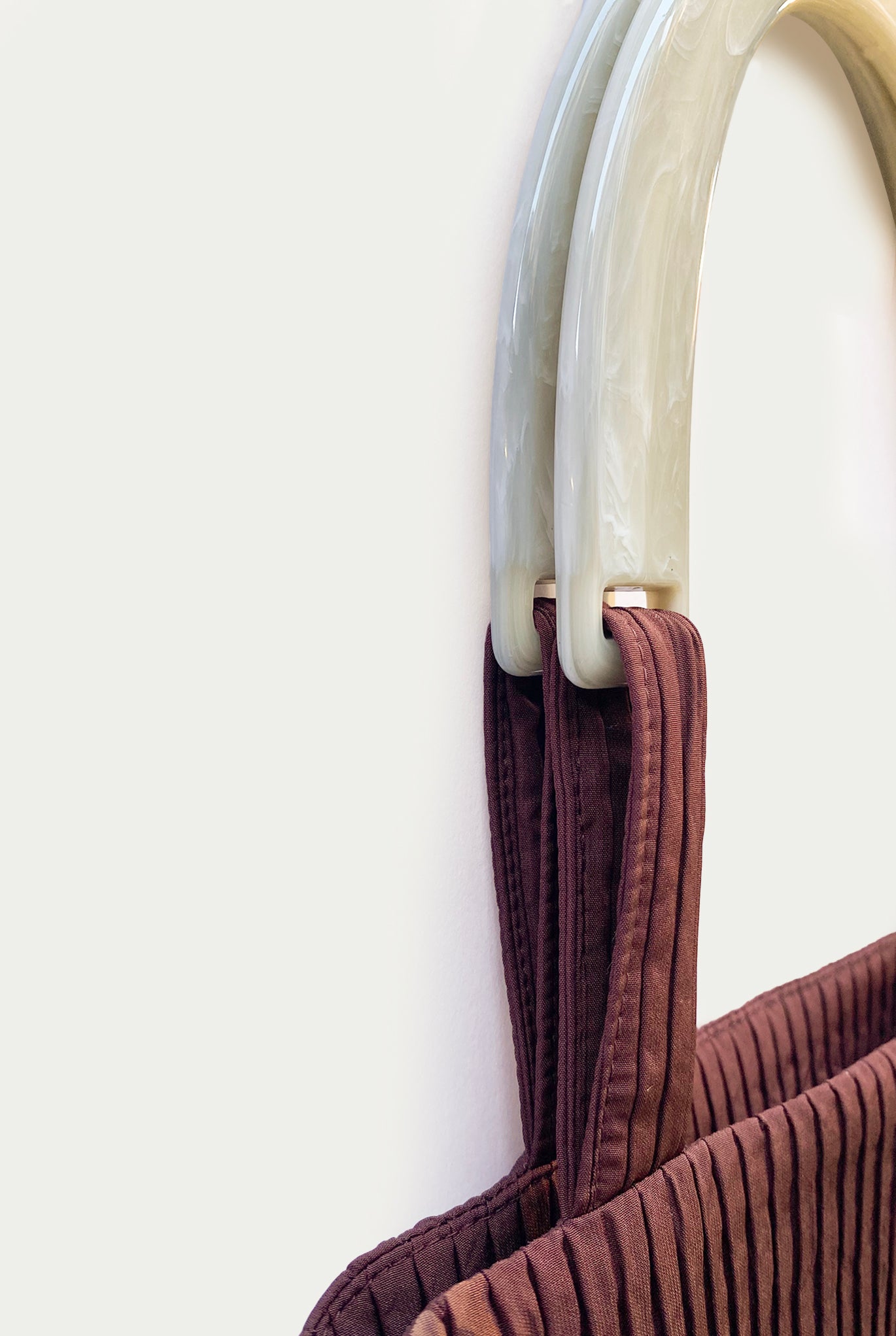 Tote Bag Bordeaux / White