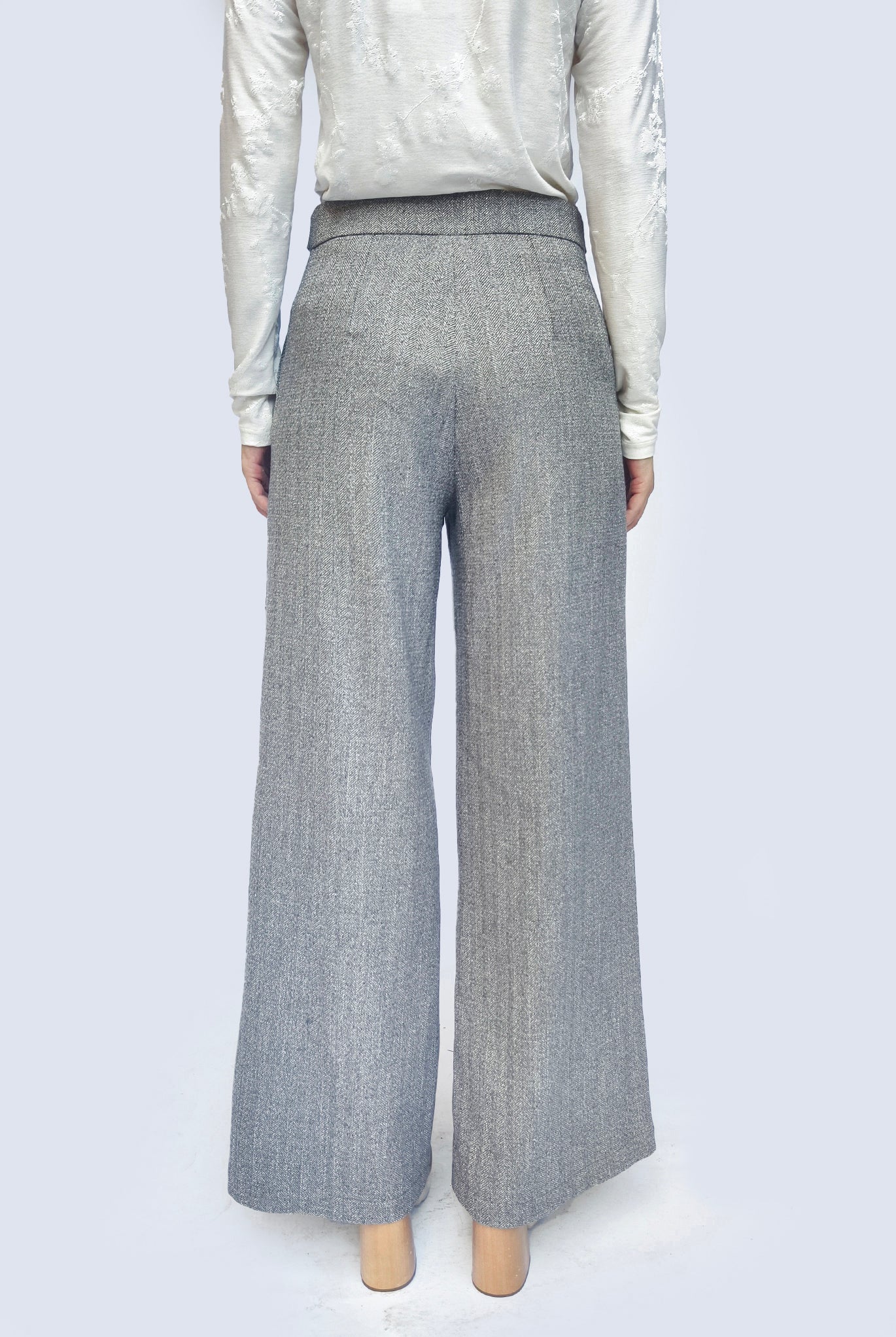 Flare Tweed Pants