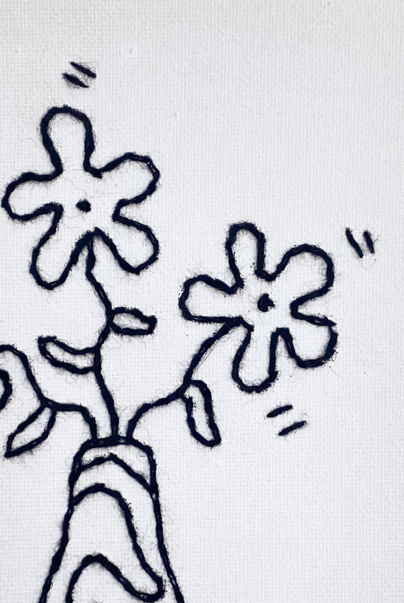 Rica.miri - Embroidered Vase Canvas