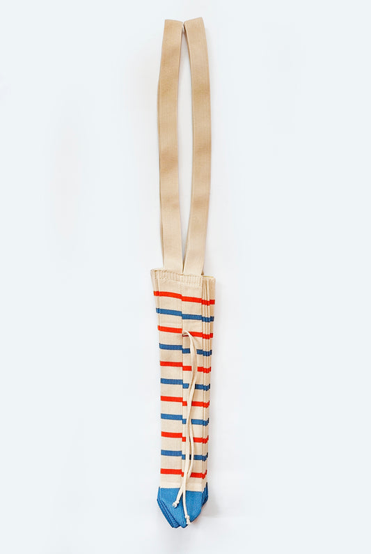 Red / Blue Striped Shopper
