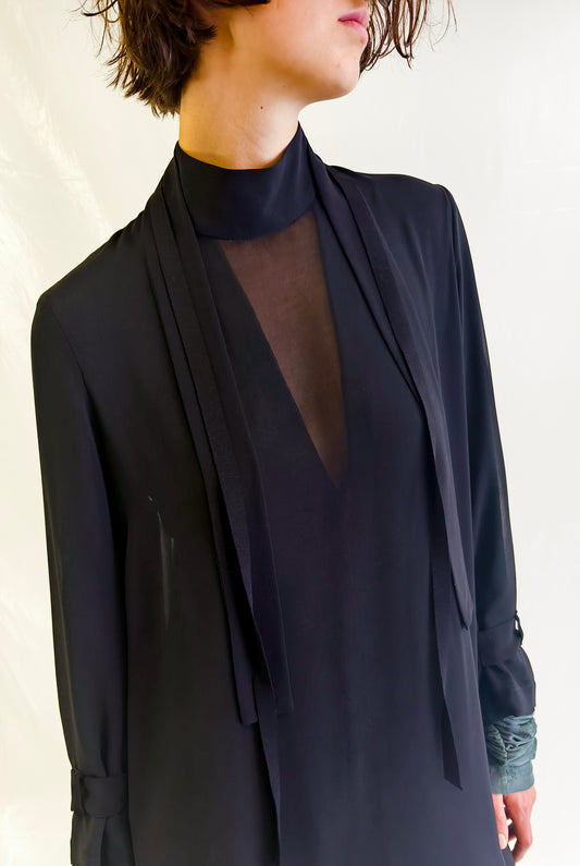 Dress Georgette Black