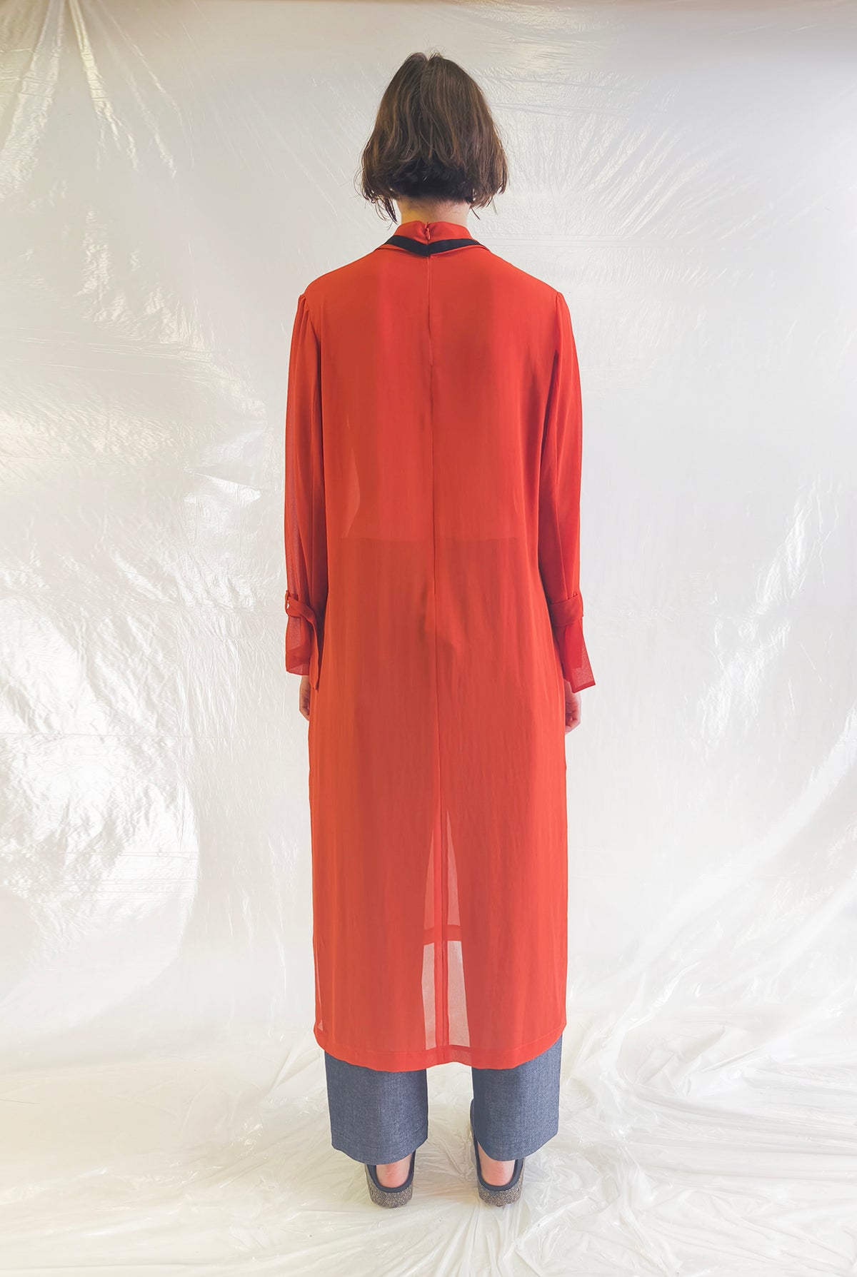 Dress Georgette Orange