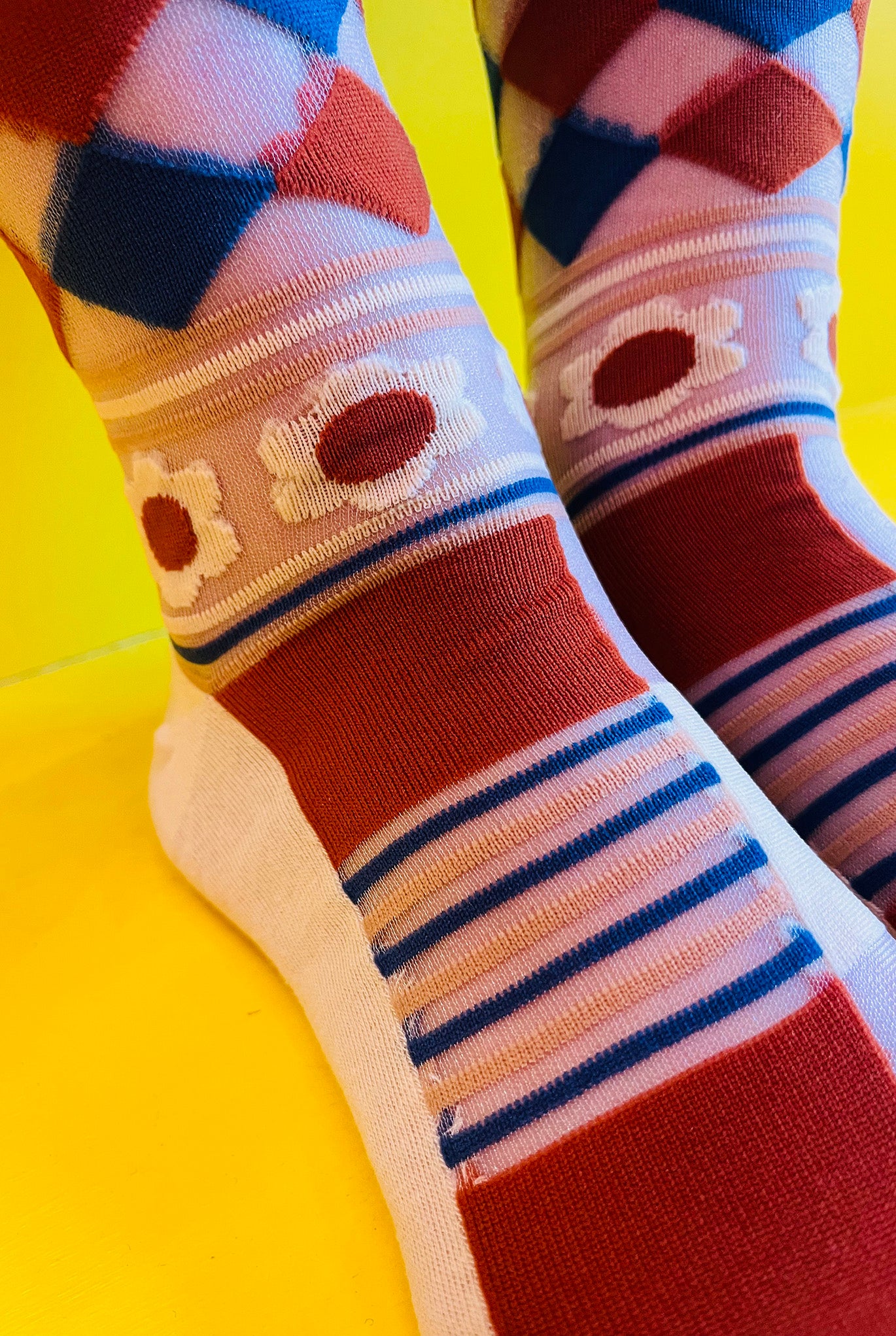 Blue/Brown Socks
