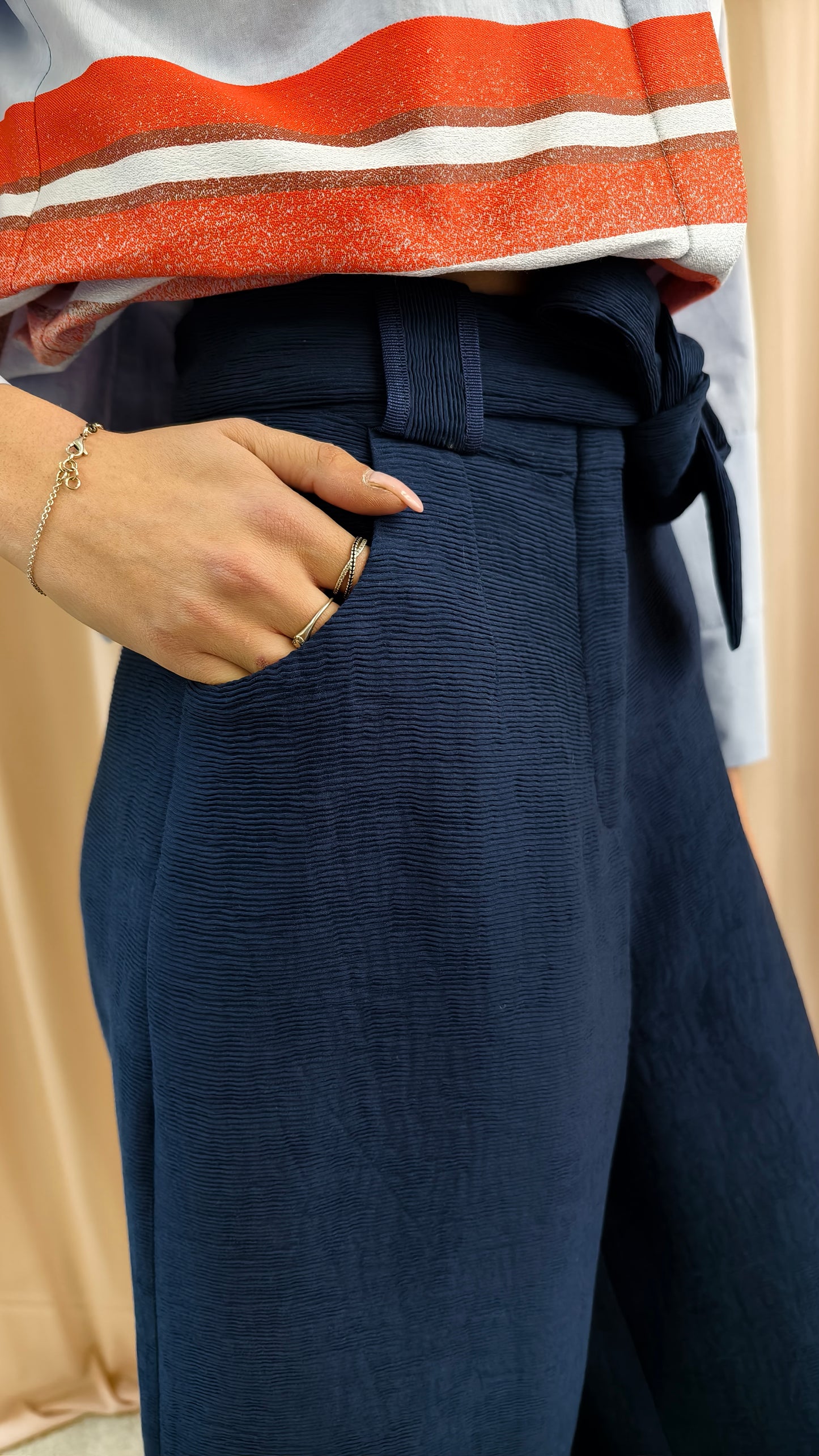 Pantalone con fusciacca in cannettè