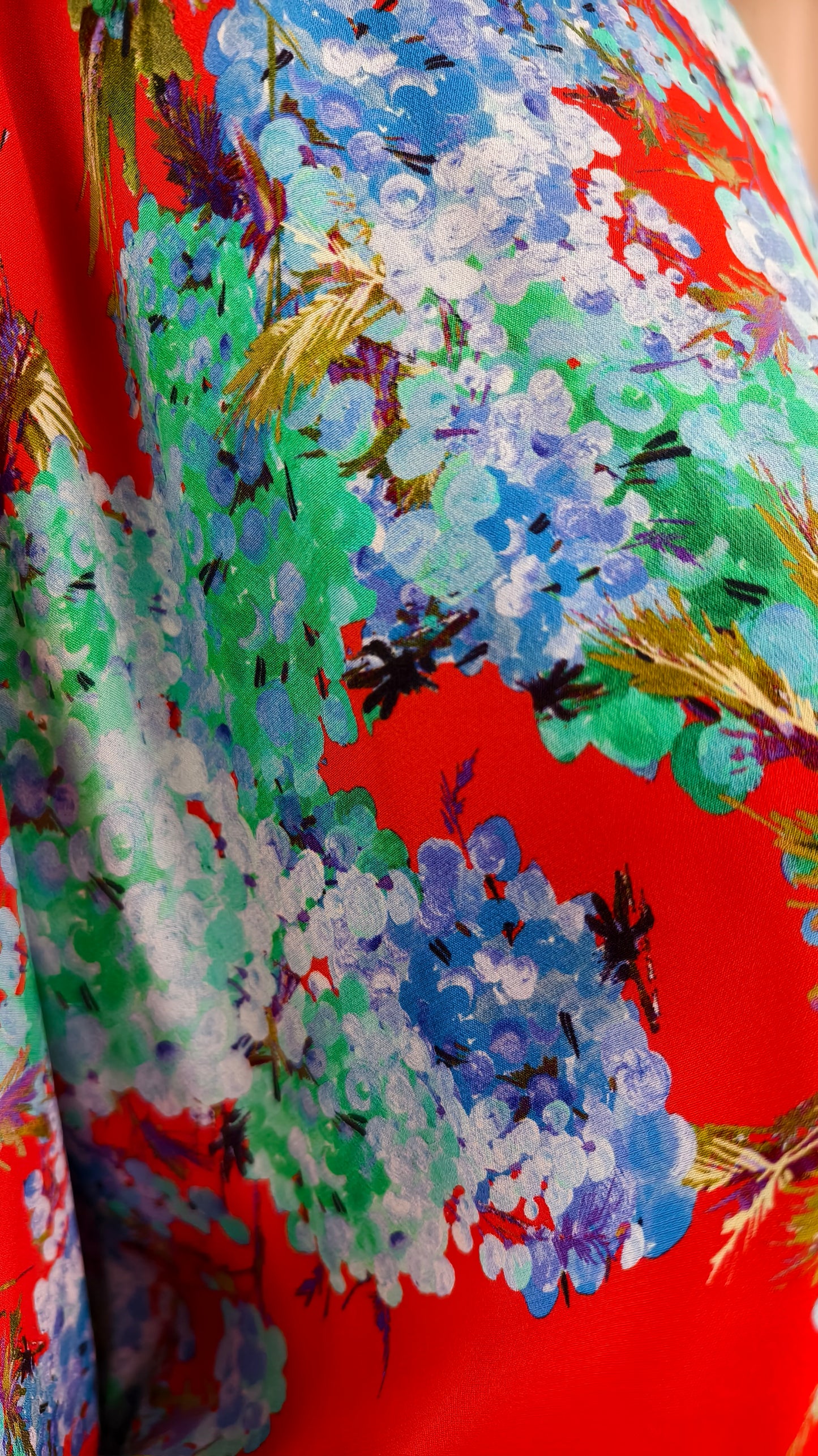 Blusa in seta fiori