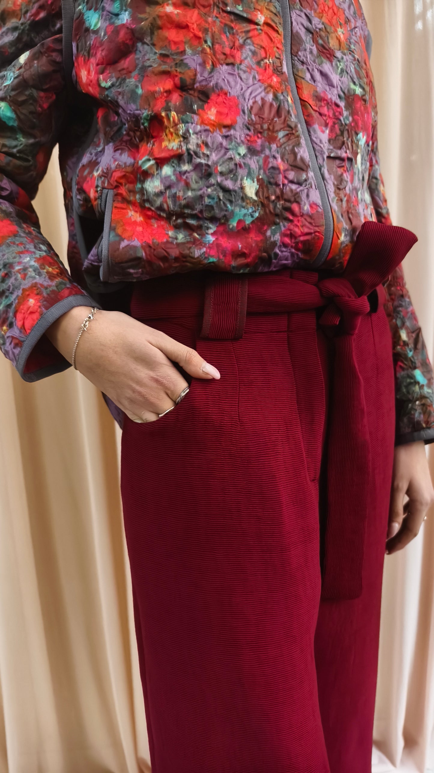 Pantalone con fusciacca in cannettè