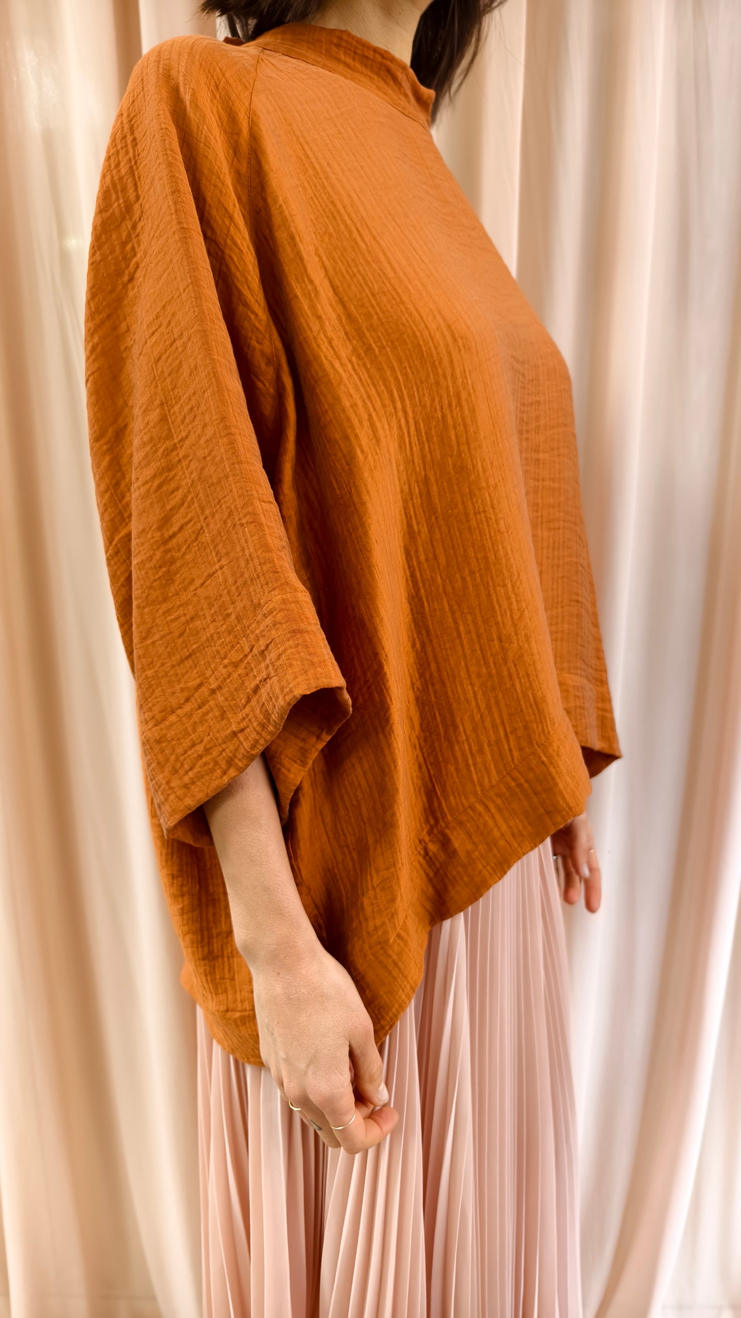 Blusa in creponne fluido