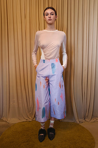 Pantalone ampio abstract