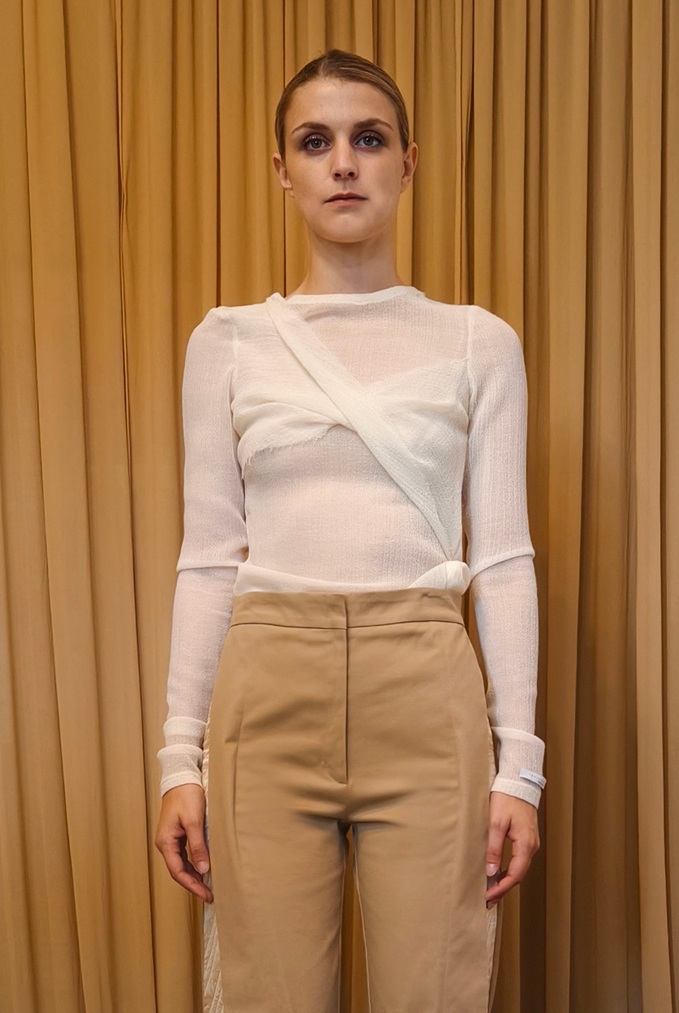 Top in garza di lana