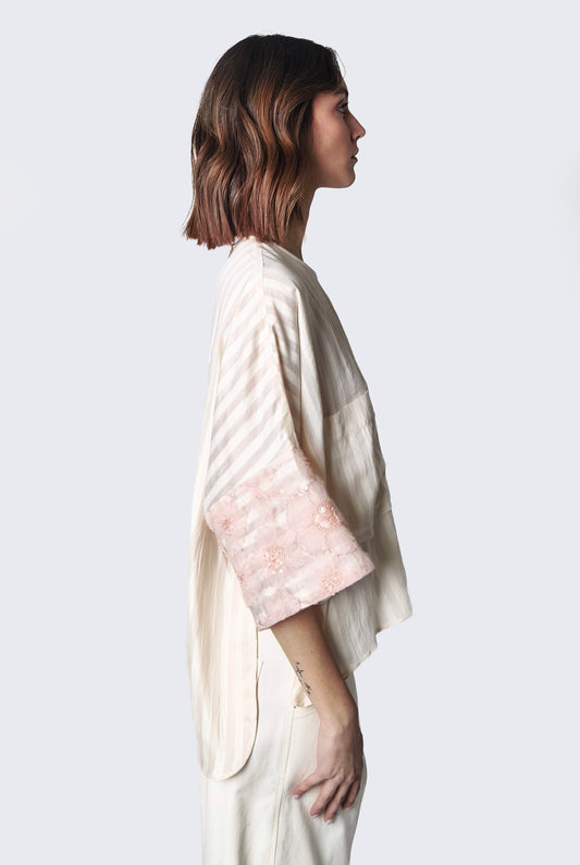 Blusa Pink Pailettes