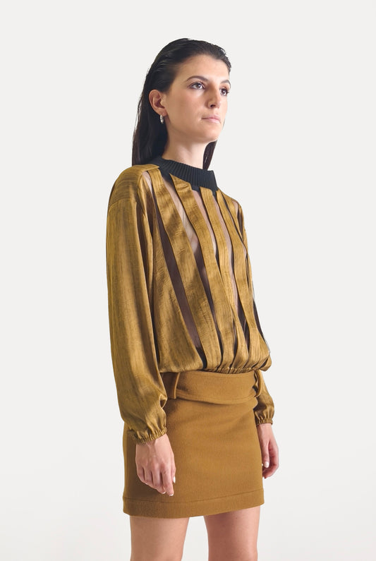 Stripes Sweater Gold