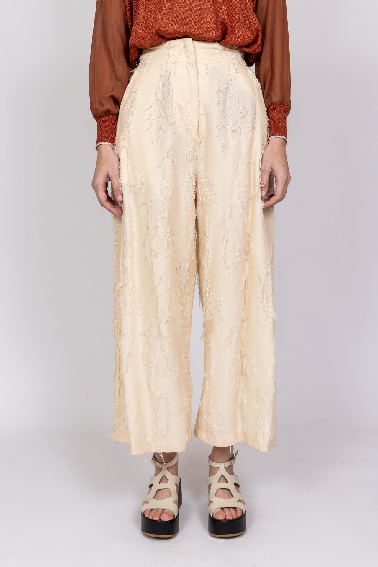 Pantalone in fil coupè