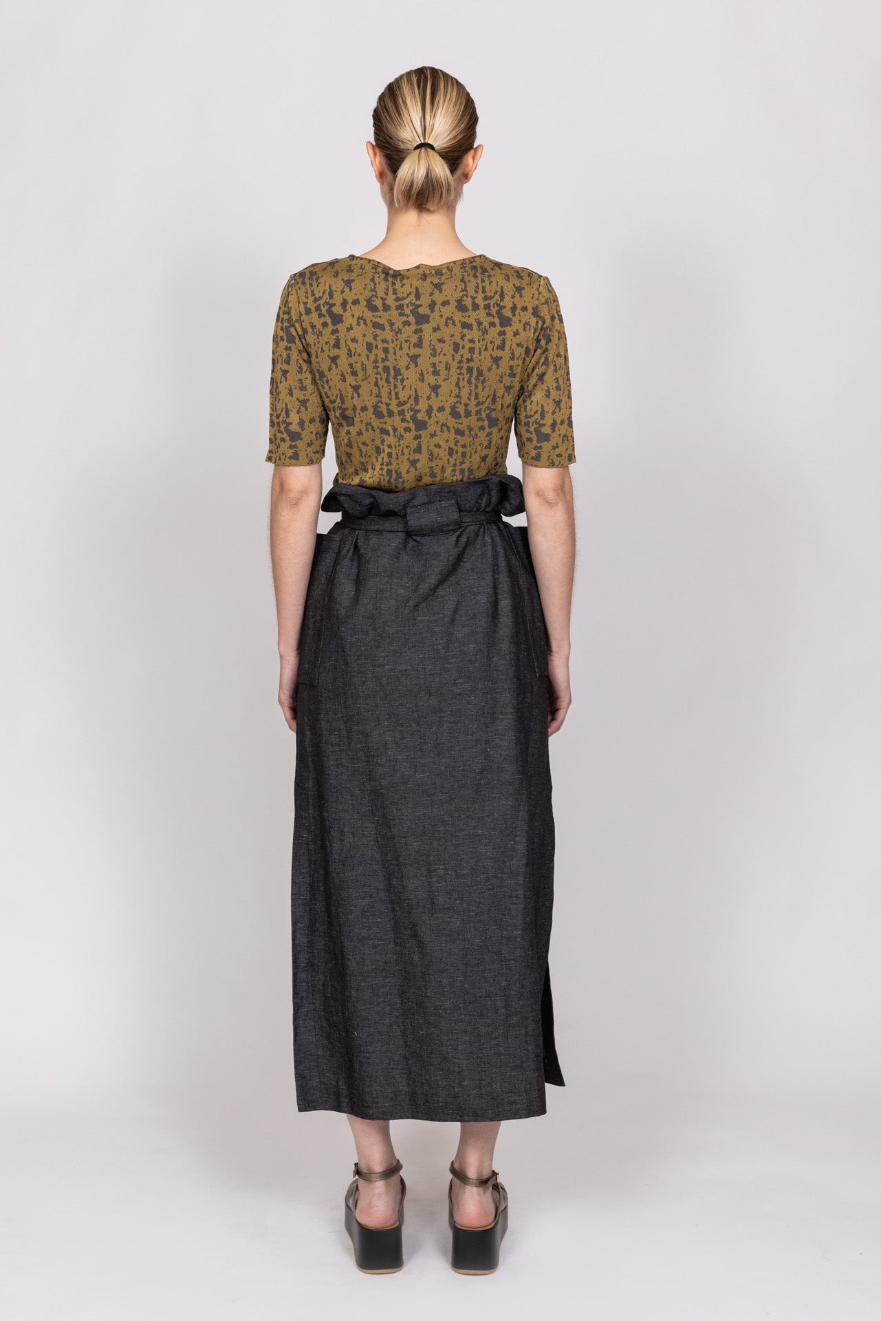 T-shirt tricot jacquard
