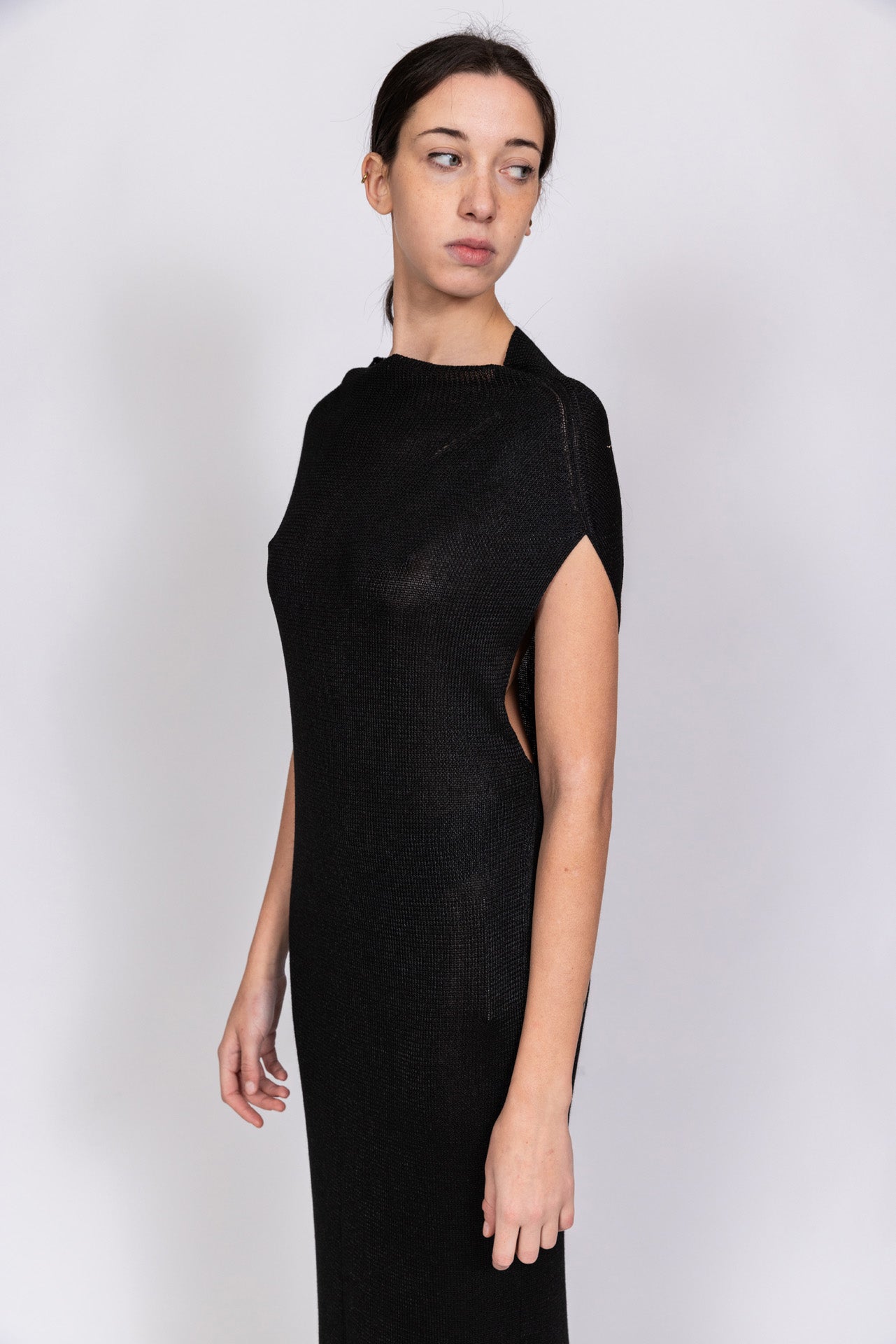 Abito tricot in maglia rasata
