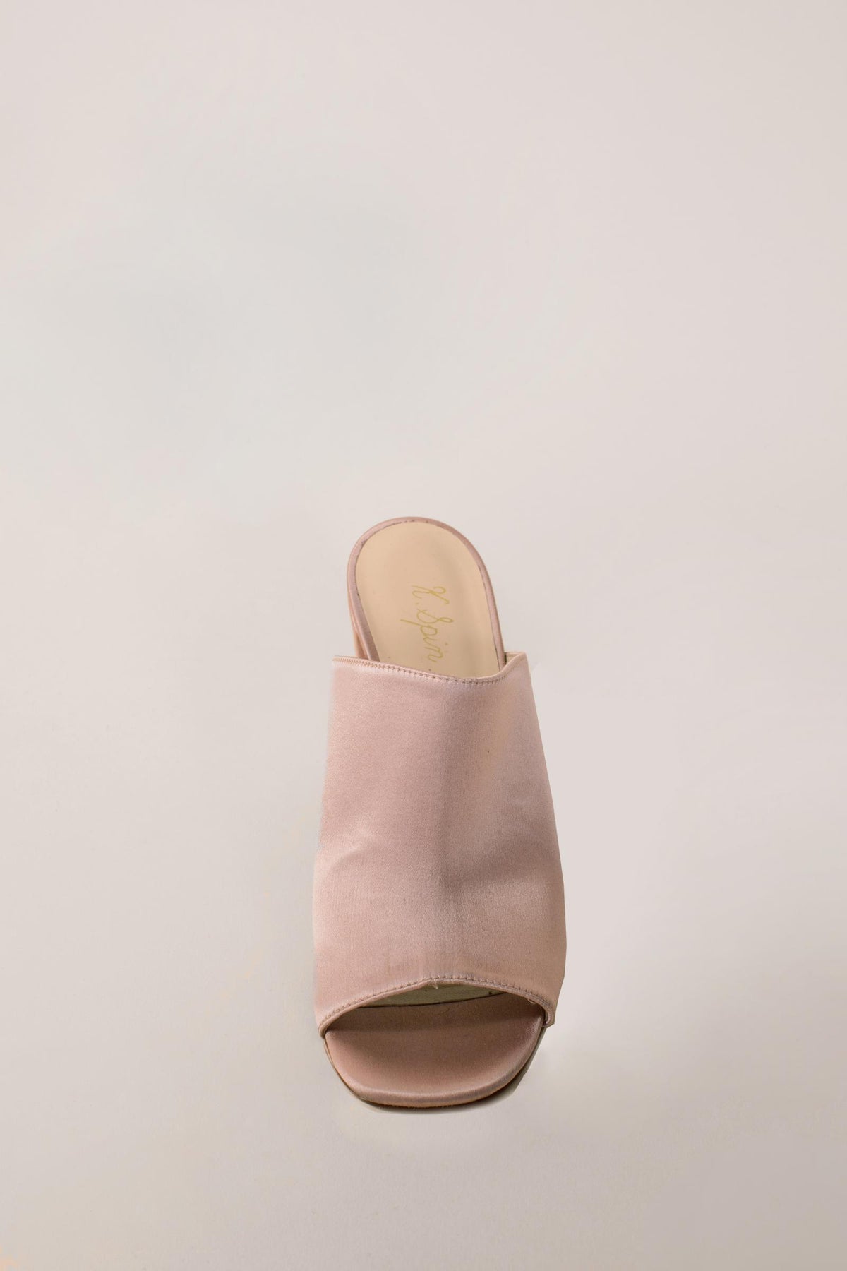 Sandalo open toe in raso