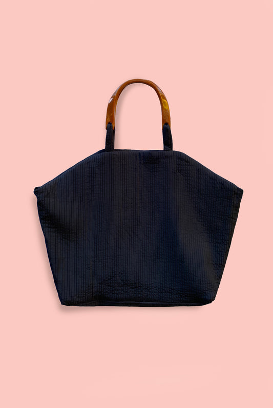 Handcrafted Black/Brown Bag