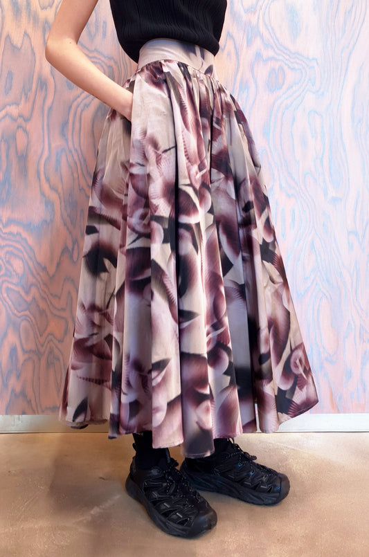 Gonna in tessuto tecnico