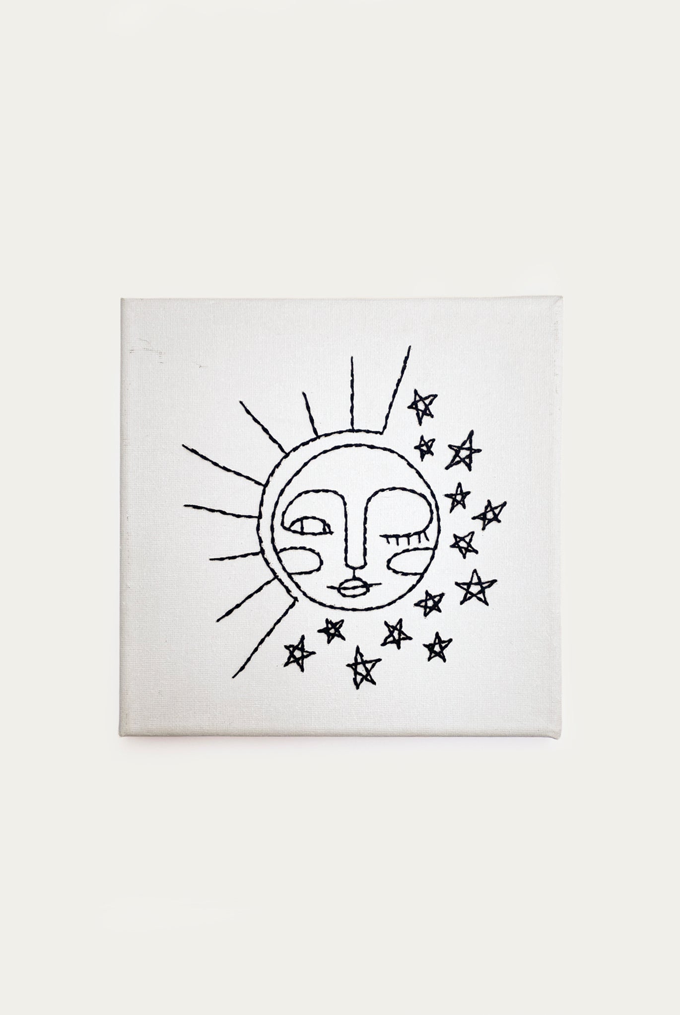 Rica.miri  - Embroidered Sun and Moon Canvas