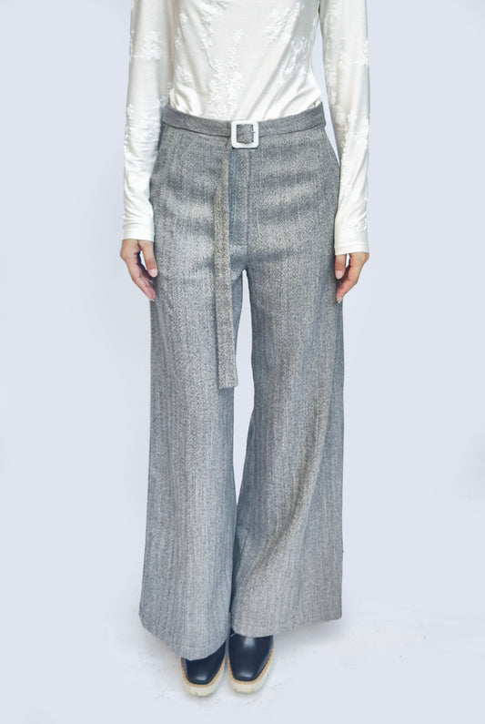 Flare Tweed Pants