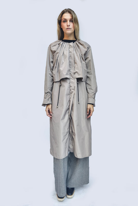 Waterproof Trench Tortora