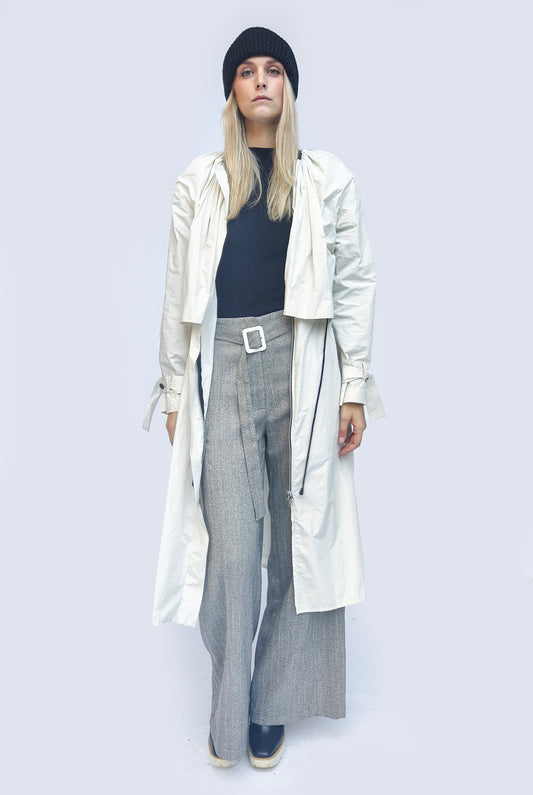 Waterproof Trench white