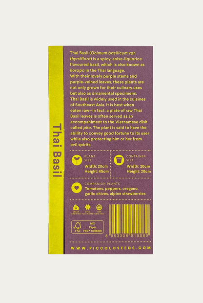 Semi - Basilico Thai