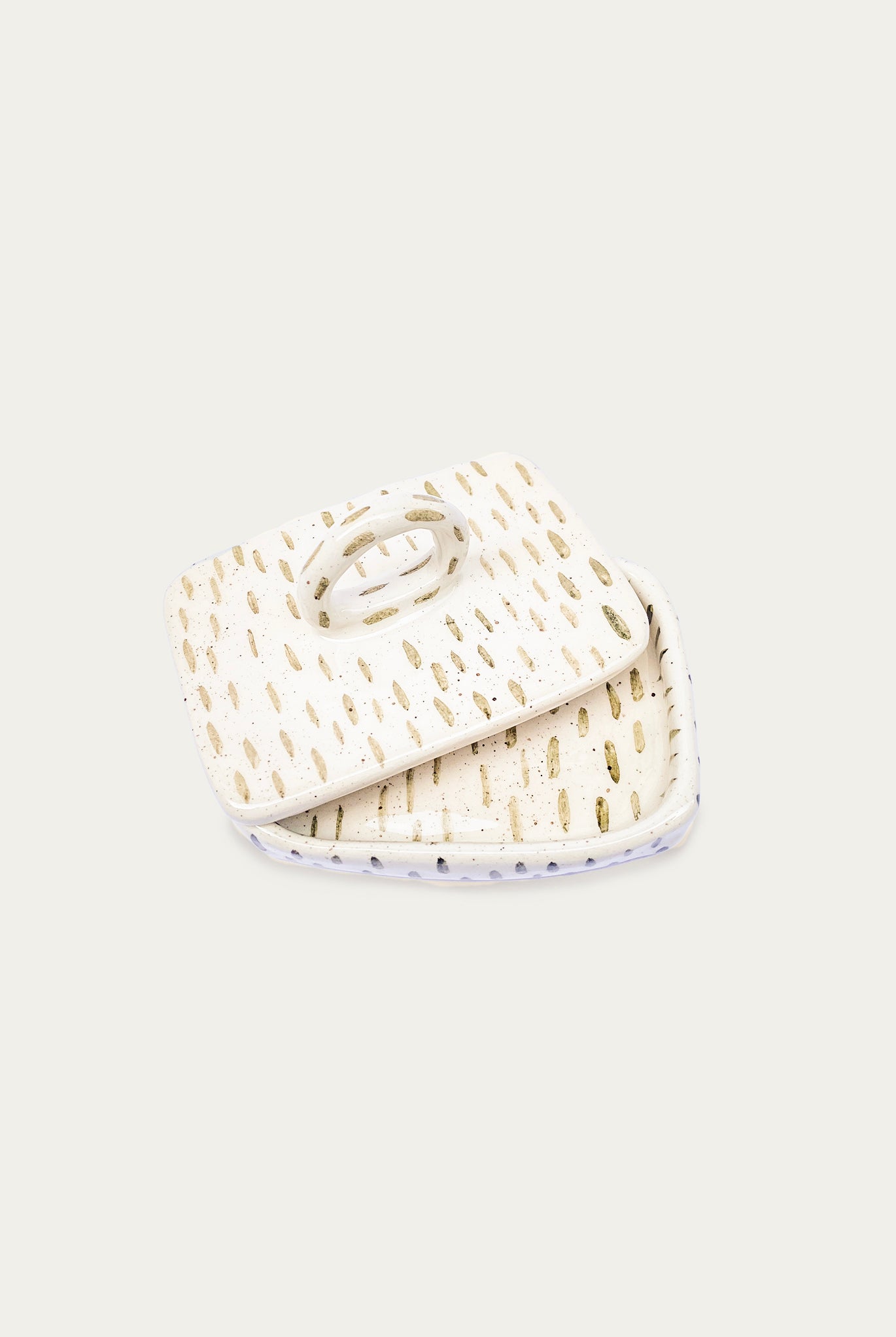 Sbrocca - Ceramic box green