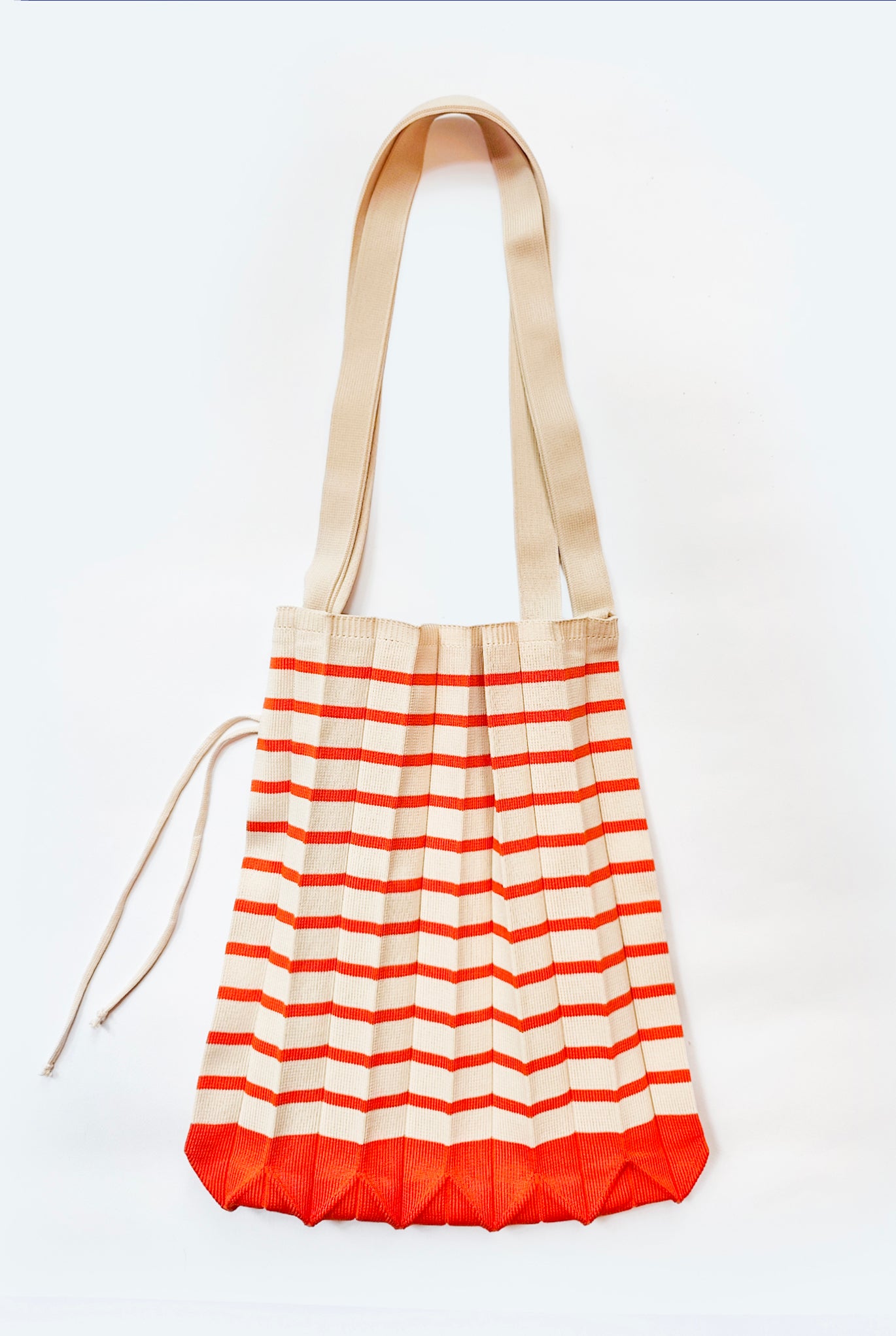 Red Striped Shopper