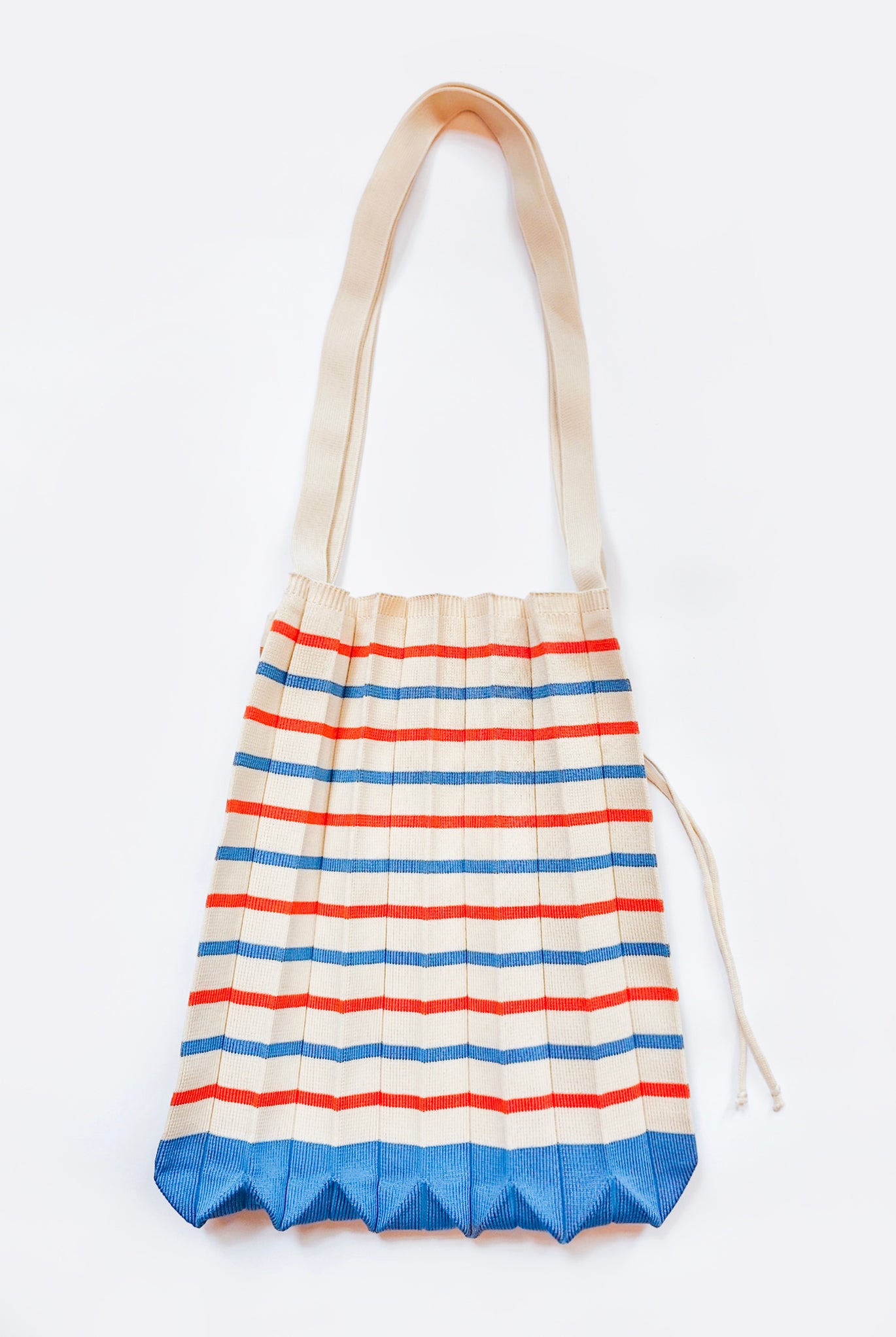 Red / Blue Striped Shopper