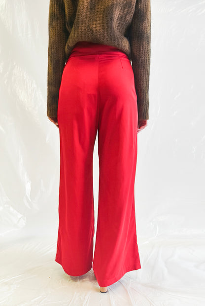 Wide Leg Red