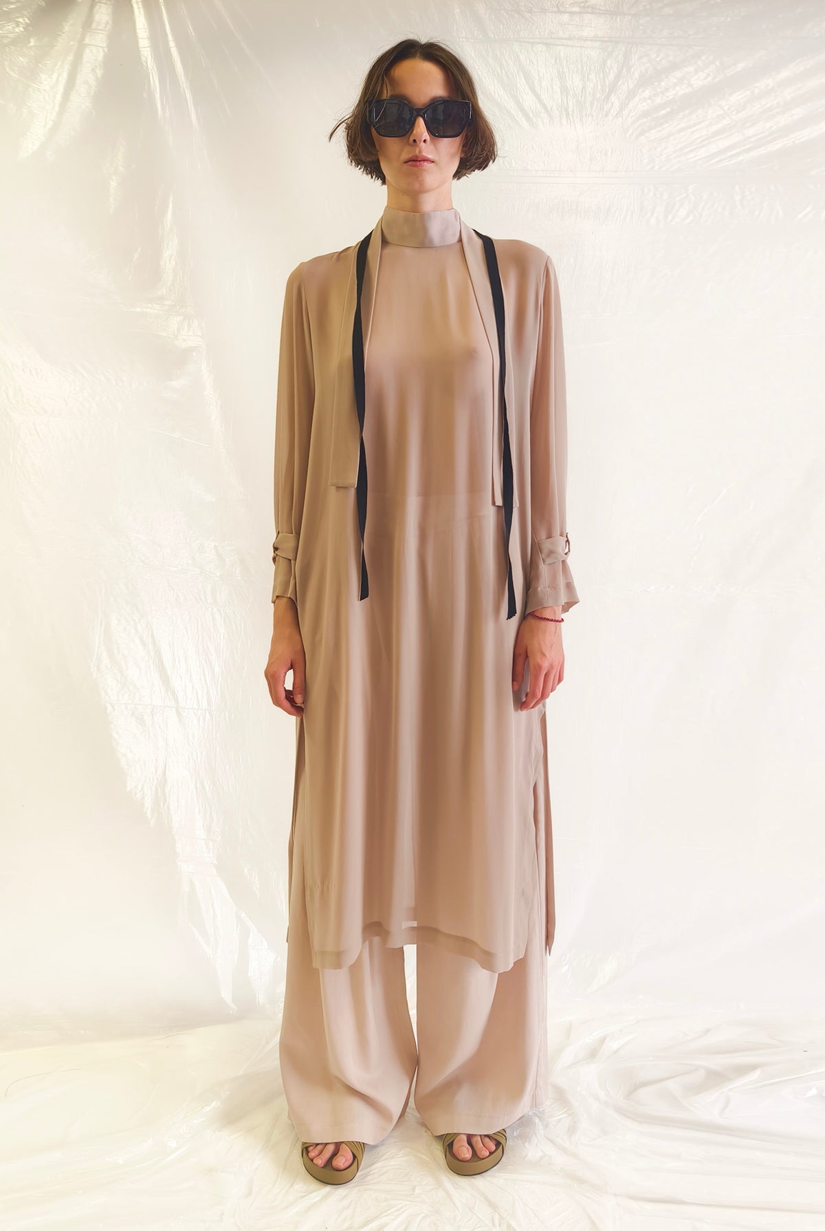 Georgette Dress Sand