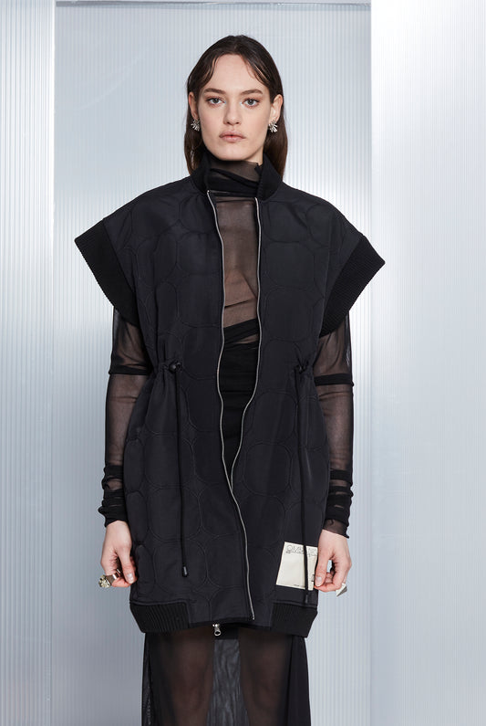 Quilted Gilet Black
