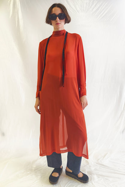 Dress Georgette Orange