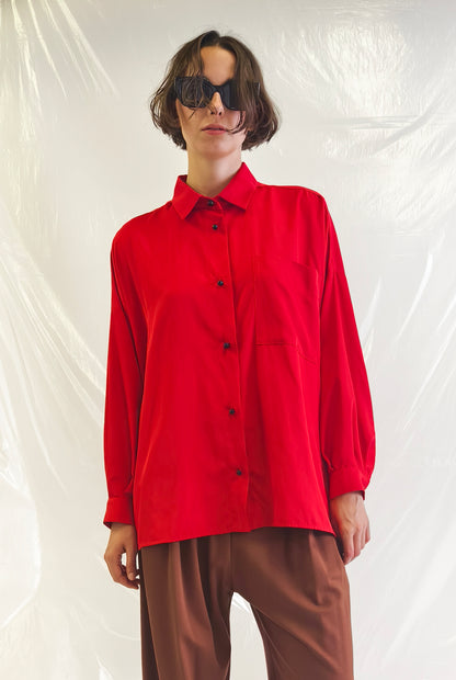 Camicia Over Rosso