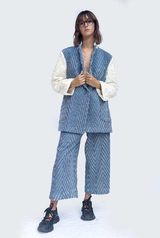 SHOP THE LOOK Blazer + cropped flare pants
