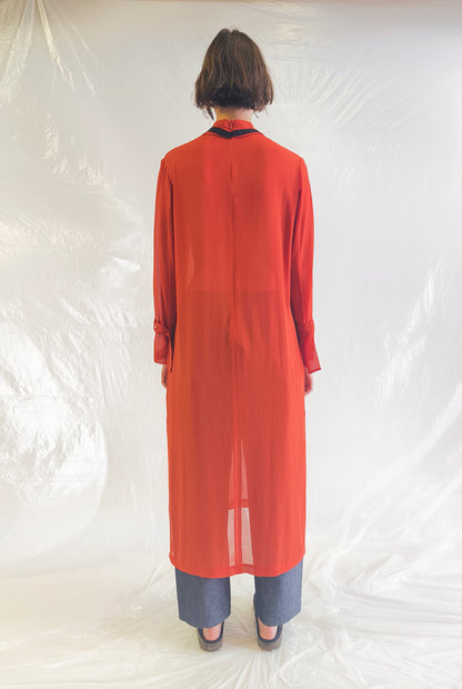 Dress Georgette Orange