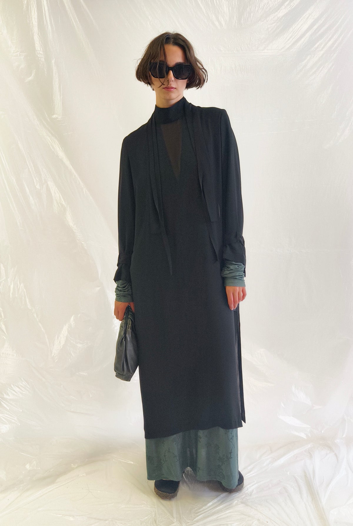 Dress Georgette Black