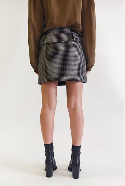Pied-de-Poule Skirt