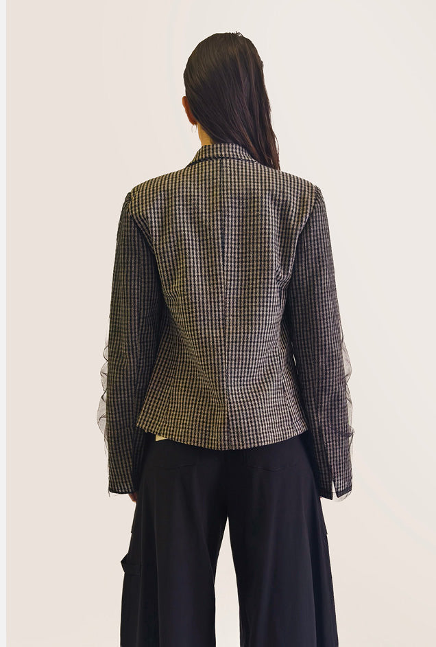 Pied-de-Poule Blazer