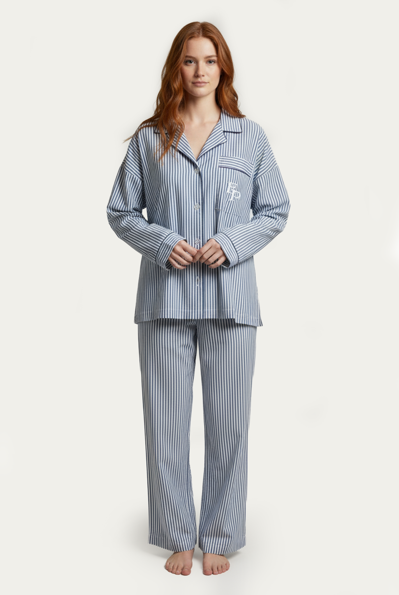 Stripes pijamas blue