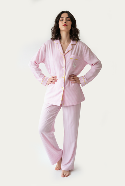 Stripes pijamas pink
