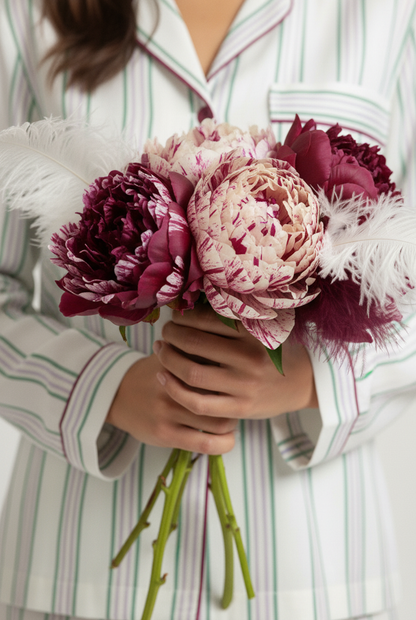 Tris Stripes pijamas green