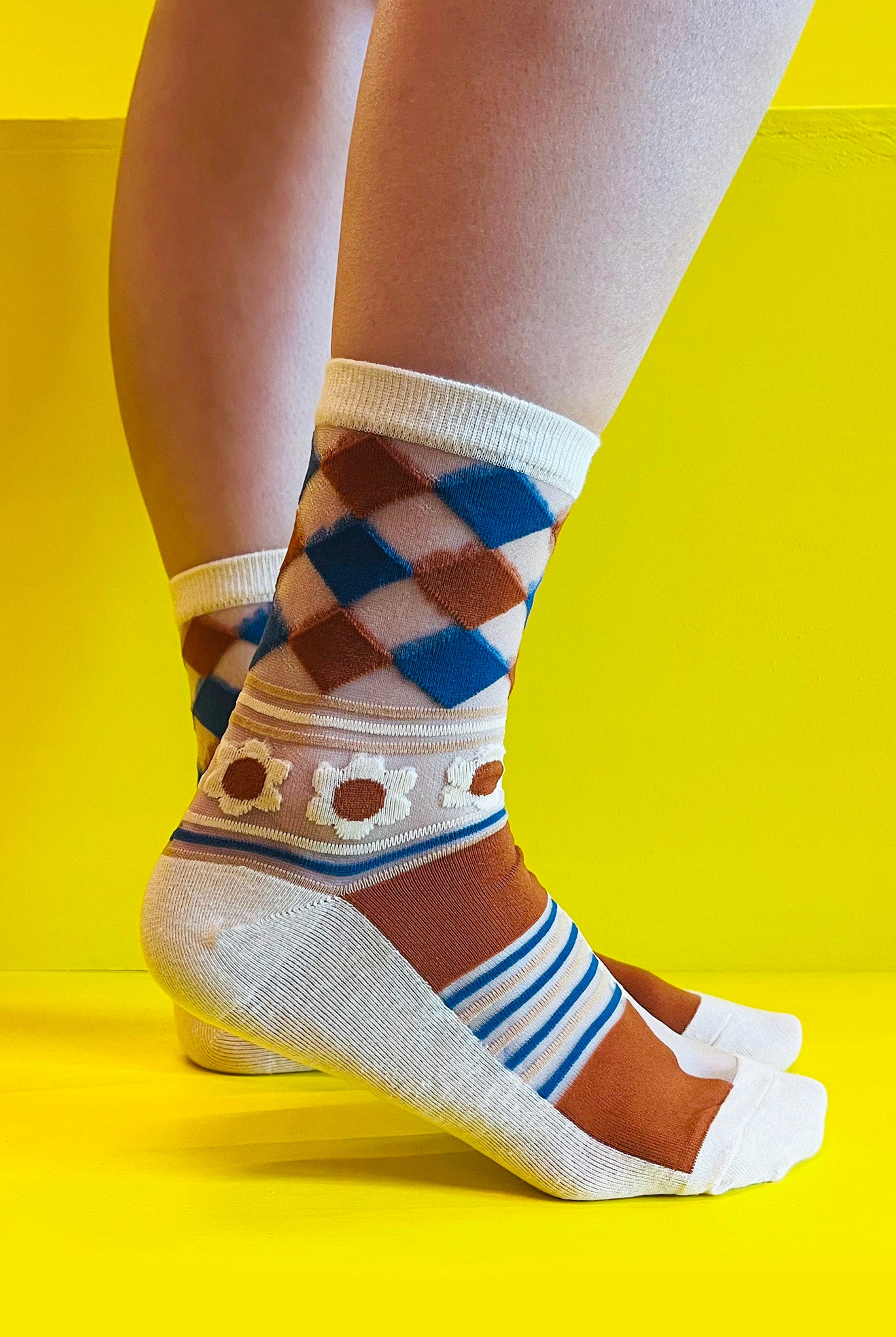 Blue/Brown Socks