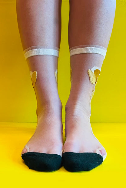 Transparent Flower Socks