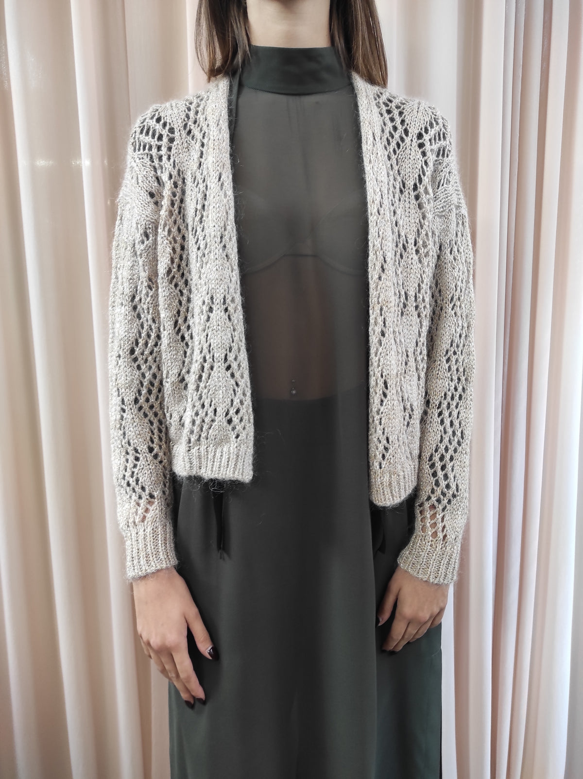 Cardigan traforato Natyoural