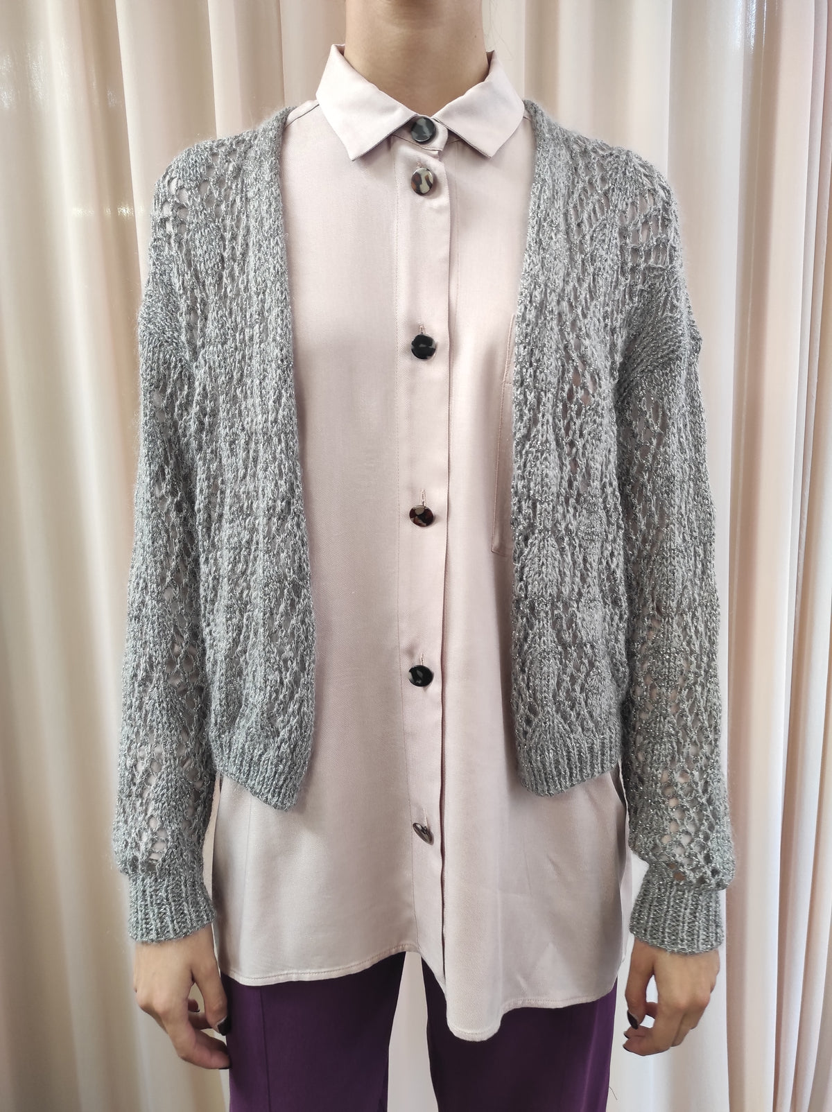 Cardigan traforato Natyoural