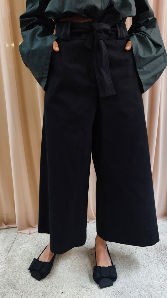 Pantalone con fusciacca in canvas
