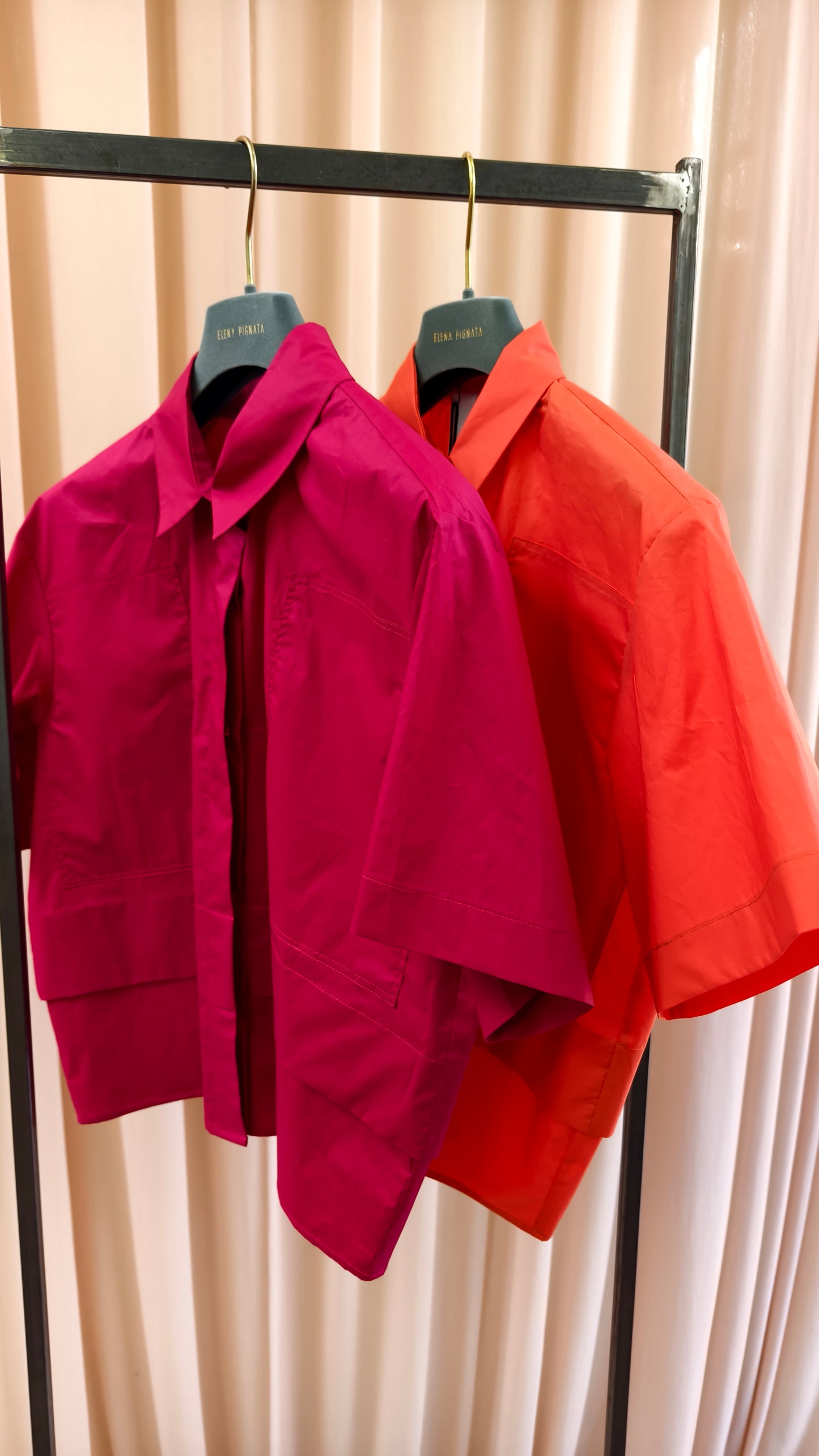 Camicia maniche corte in fil coupè